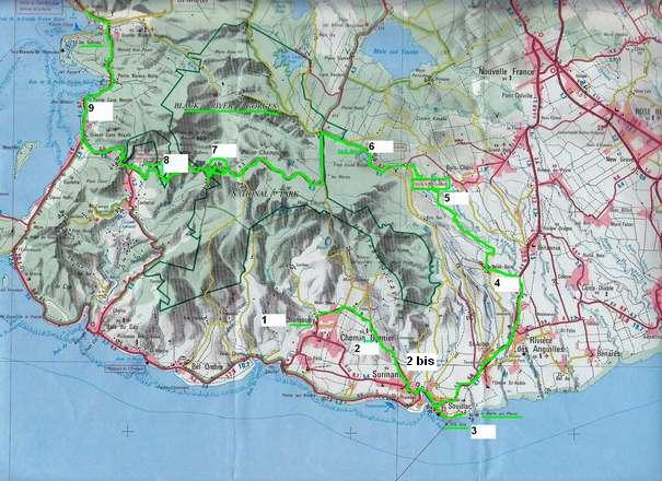 carte de l'excursion