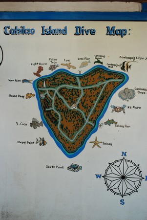 la carte des sites de plonges